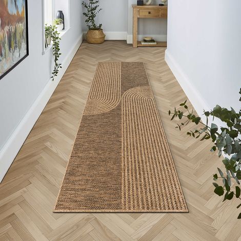 Kansas tapis intérieur extérieur look jute naturel