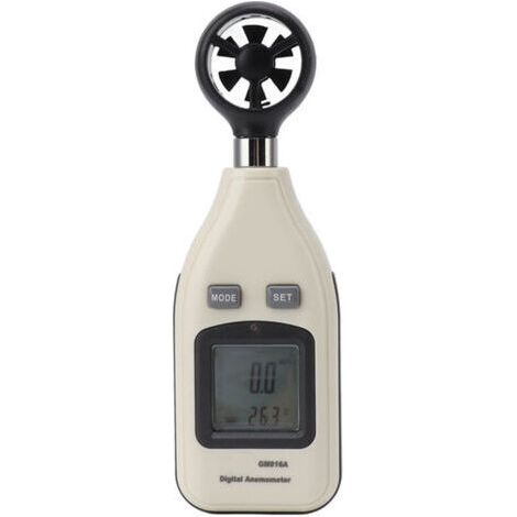 Anémomètre numérique avec écran LCD, jauge de vitesse du vent et de température, outil de mesure portable pour voile, surf, tir, drone,de dyk. (1/4)