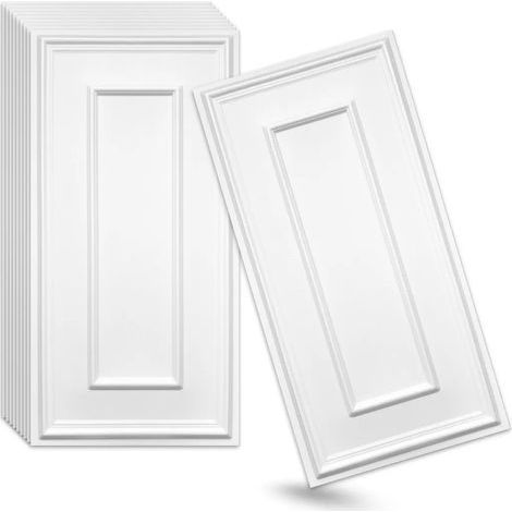 Verdico Wandpaneele Vertäfelung 3D – Landhausstil 100x50 cm – Set 10 Stück (5 m²) – Wandverkleidung innen zum Kleben