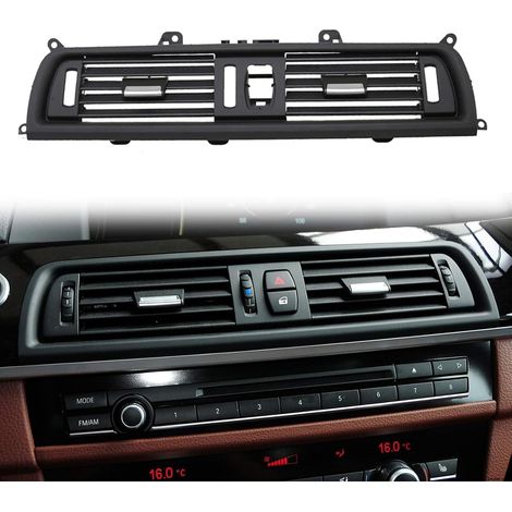 Compatible con la rejilla de ventilación delantera del BMW Serie 5, rejilla de ventilación delantera del aire acondicionado F10/F11, consola de tablero de repuesto (compatible con BMW 520 523 525 528  (1/5)