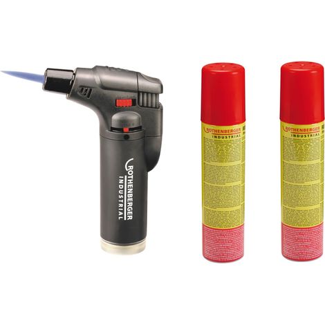 ROTHENBERGER Industrial Chalumeau gaz universel avec 2x Rofill Super 100 ml - 1500004707
