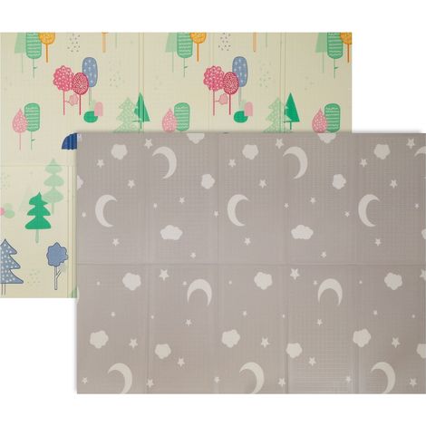 Faltbare Babyspielmatte - Sonnen- und Monddesign