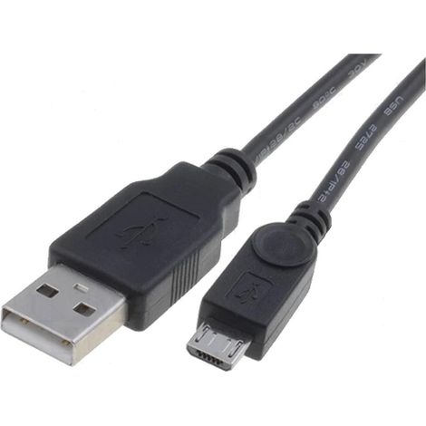 Cable USB 2.0 Type A Male vers Micro USB Male 0.1m Contact Or