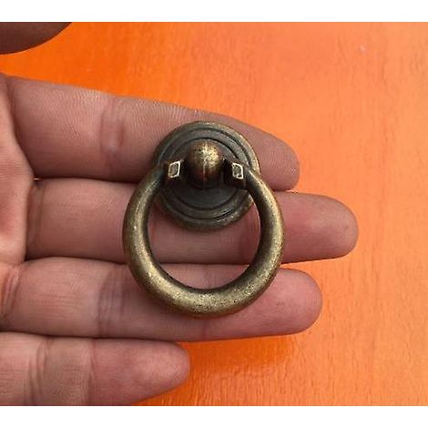 Poignées de meuble en alliage de zinc rouge antique à un trou - Lot de 10 (1/5)