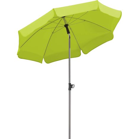 Schneider - Locarno, Ombrellone rotondo, colore: Verde (Apfelgrün), Ø ca. 150 cm (1/5)