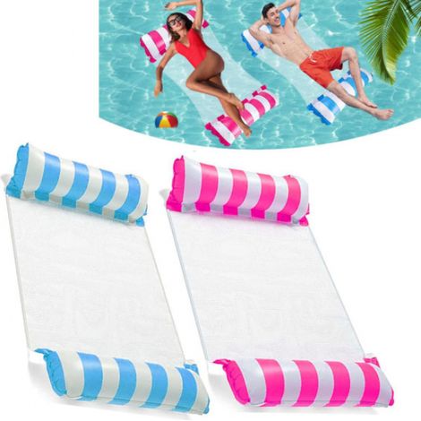 Schwimmbecken-Schwimmhilfe, 2 Stück 4-in-1-Schwimmhilfe, aufblasbare Schwimmhilfe