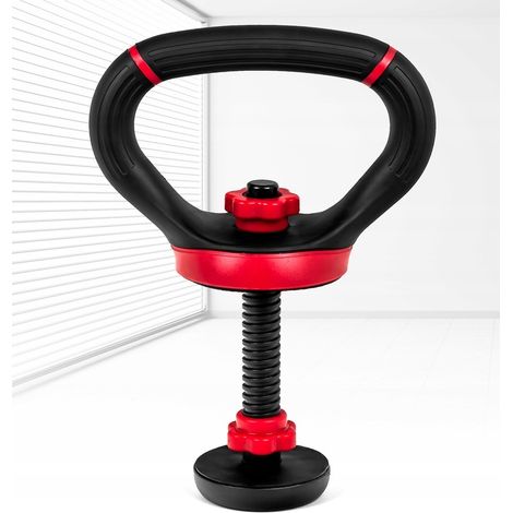KETTLEBELL-BAR verstellbare Gewindeklemme rutschfester Griff