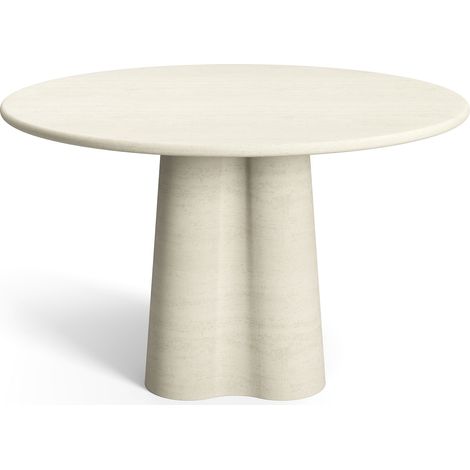 Table à manger micro ciment en micro ciment crème IRIS (1/5)