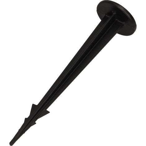 Lot de 100 piquets d'ancrage pour Le Jardin - en Plastique résistant aux UV - Longueur : 120 mm - Inoxydable - Tête Plate pour Plus de stabilité et de Maintien (1/5)