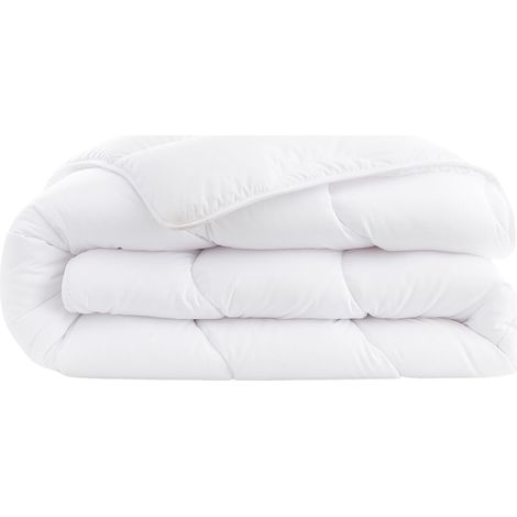 Couette - Douceur et Fraîcheur - Idéale en Été - Enveloppe Microfibre Douce, Garnissage Polyester 200g/m² - Lavable en Machine - 220 x 240 cm (1/5)