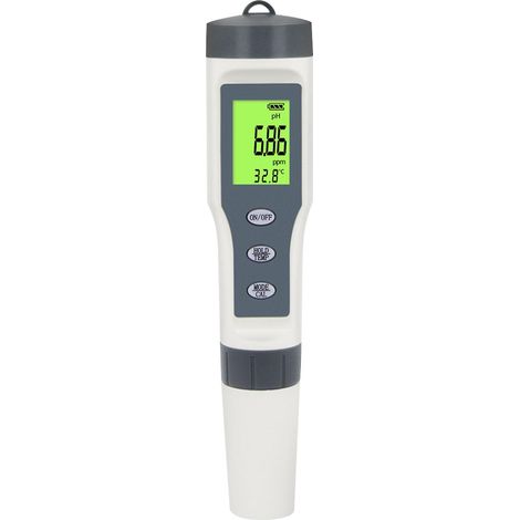 pH-mètre numérique avec fonction ATC 3-en-1 pour l'analyse de la qualité de l'eau : pH-mètre/thermomètre, mesureur de solides dissous (1/5)