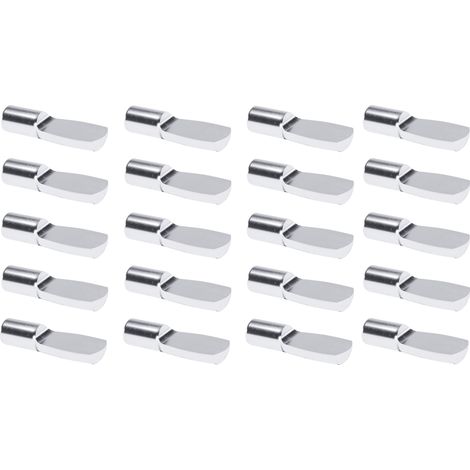 Cyclingcolors – 20x taquet de rayon 5mm en acier – Support étagère meuble placard armoire – Fixation universelle pour bois dur