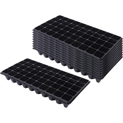 10x Bandejas De Plantes De Vivero Bandejas De 80g (1/5)