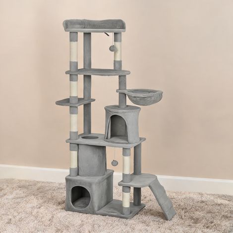 Arbre à chat gris foncé 60 x 40 x 170 cm (1/5)