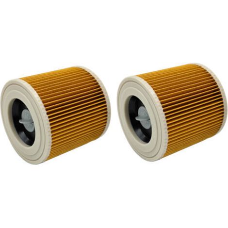 Patronenfilter – Passend für Kärcher Staubsauger – Abluftfilter für WD1, WD2, WD3 und die A-Serie – Abluftfilterpatrone – Patronenfilter – 2 Stück (1/4)