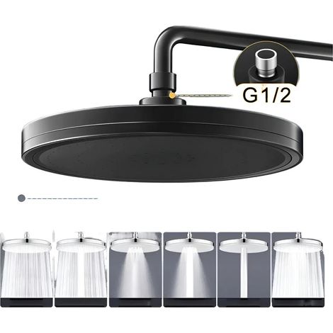 Rcepteur de douche de remplacement pour pommeau de douche pression de 23 cm (1/5)