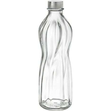 Bottiglia da Tavola Cucina in Vetro con Tappo a Vite Aqua 0,75 Litri Bormioli