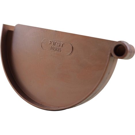 Fond de naissance pour gouttières PVC 25 - aspect cuivre - First Plast (1/4)