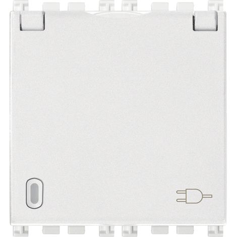 VIMAR - 19208.CB Prise SICURY 2P+T 16A DE + couvercle blanc
