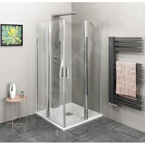 Cabine de douche carrée ZOOM 900x900mm, verre clair (1/5)