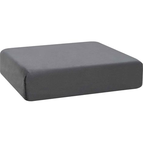 Sitzkissen 40 x 40 x 10 cm PU-Schaum Grau vidaXL (1/5)