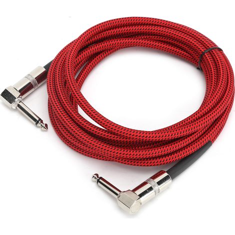 Câble de guitare JORINDO 6,35 mm (1/4 po) pour connexion audio, fil pour instrument de musique électrique, cordon de 3 m / 9,8 pi (JD6208)