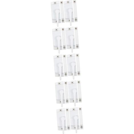 Lot De 10 Films De Verrouillage En Forme De Croissant Cadenas De Grange Serrure Coulissante Teintée Kit Électronique Sans Clé Produits Pour Enfants Porte Moustiquaire