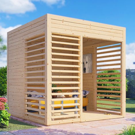 Pool House bois Bertilo avec plancher 4,75m² naturel