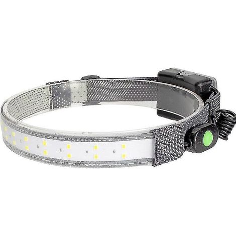 Lampe frontale de chasse à bande LED 350 lm 26 LED n° 5, lampe frontale de pêche ultra-mince, lampe frontale de course (1/3)