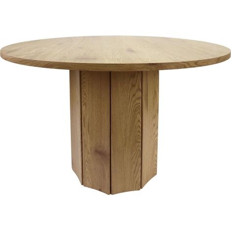 table ronde design en frêne naturel finition élégante - frêne naturel clair (1/3)