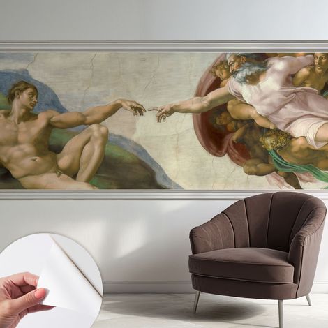 Fotomurale adesivo - parete decorativa - decorazione casa - stile moderno parete - Contatto spirituale 250x104 cm (1/5)