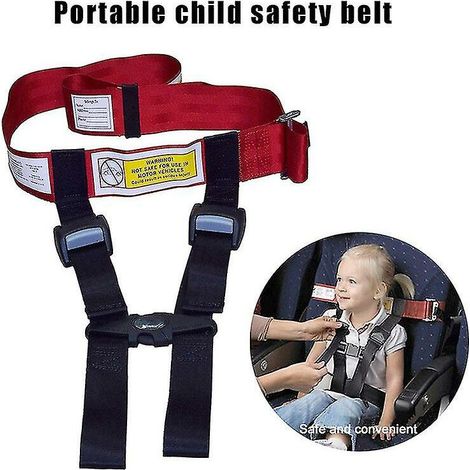 Arnés de seguridad para niños para viajes en avión, arnés de lactancia, cinturón de sujeción (1/4)