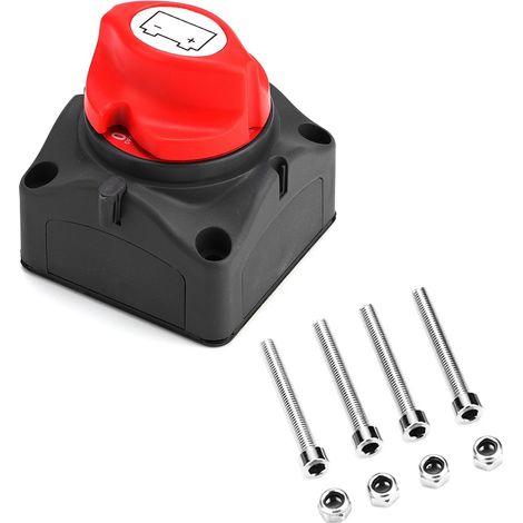 Coupe-batterie interrupteur déconnecteur isolateur arrêt d'alimentation pour automobile camping-car bateau marin (1/5)