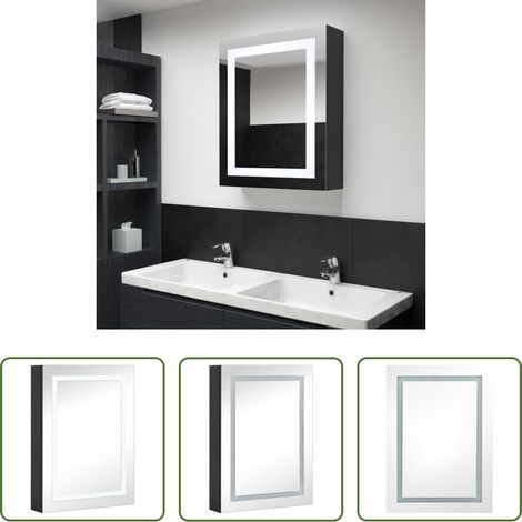 vidaXL Badezimmer - LED-Spiegelschrank fürs Bad 50x13x70 cm (1/5)