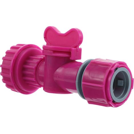 Vanne de distribution d'eau à double voie pour tuyau d'arrosage, monobloc, en ABS. (1/5)