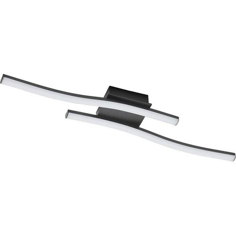 PLAFONIERA LED SERIE 'TRATTI' 10W - 1450LM - col. nero