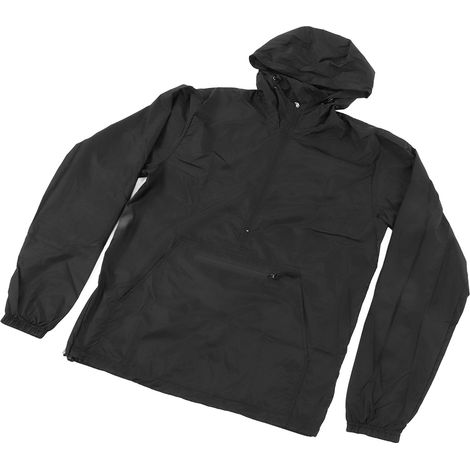 Coupe-vent de cyclisme, veste de course à pied légère et imperméable avec capuche et réflecteurs réfléchissants, taille M (1/5)