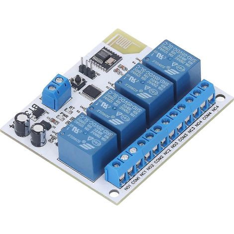 4-Kanal-Bluetooth-Relais-Steuermodul, störungsfrei, 2,4-GHz-Funkfernbedienung, Relaispanel, DC 5 V