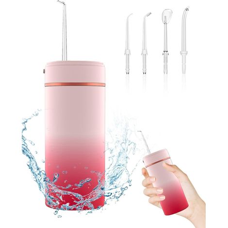 Hydropulseur dentaire sans fil - Hydropulseur électrique portable DDKJ avec réservoir d'eau amovible, pour une irrigation buccale optimale (1/5)