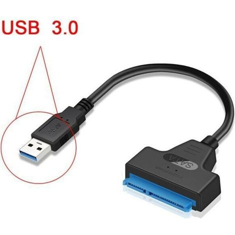 Cavo adattatore da USB a SATA per SSD/HDD da 2,5", convertitore e cavo esterno da SATA a USB 3.0, convertitore USB 3.0-SATA III (cavo di conversione SATA-USB 3.0)
