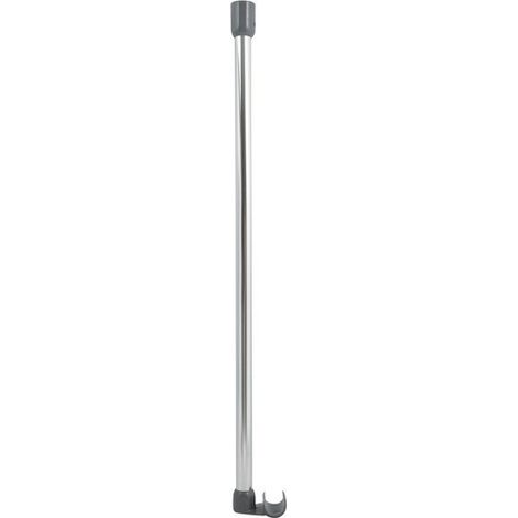Colgador para barra de ducha de esquina de aluminio 60cm Cromo MSV