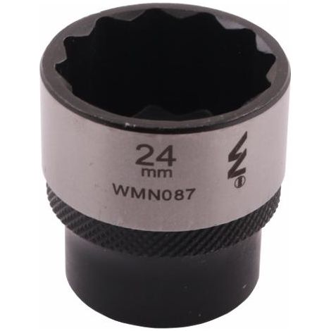 Douille 3/8" à douze pans. 24 mm. CrV50BV30. DIN 3124. Waryński (1/4)