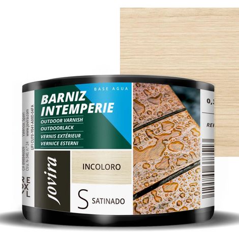 JOVIRA PINTURAS Vernice Esterni opaca a base d'acqua. Per la cura e la decorazione del legno all'aperto (375 Millilitri, Satinato) (1/2)