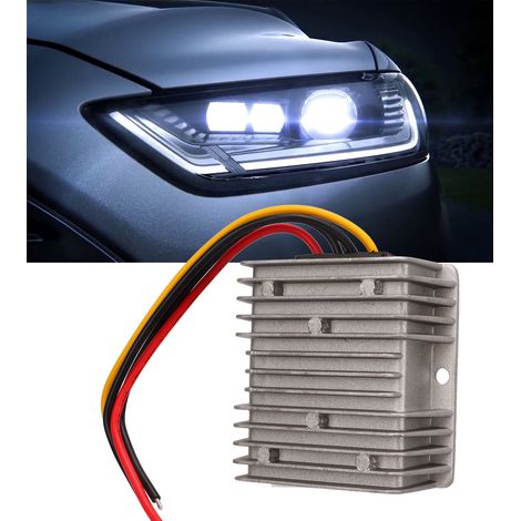 Wasserdichter DC-Abwärtswandler für Fahrzeuge, 8–40 V auf 12 V, 6 A, 72 W, automatischer Abwärts-/Aufwärtswandler (1/5)