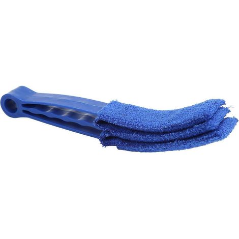 Chiffon de nettoyage multi-usages en microfibre pour les grilles d'aération de voiture, convient également aux fenêtres, stores, volets et ventilateurs.