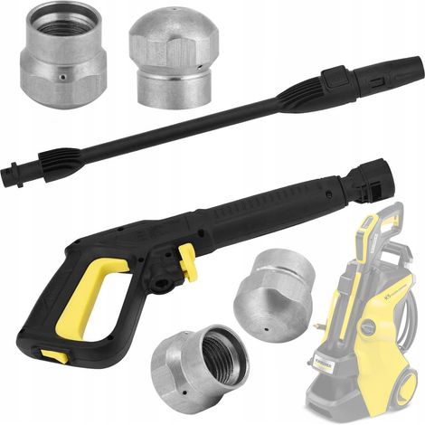 Set de Accesorios para Hidrolimpiadora – Compatible con Kärcher K2-K7 Boquilla Vario y Rotativa Click Connect (1/5)