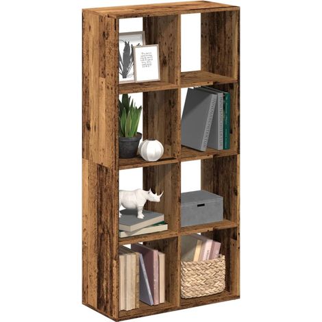 Raumteiler-Bücherregal Altholz-Optik 69,5x29x137,5 cm