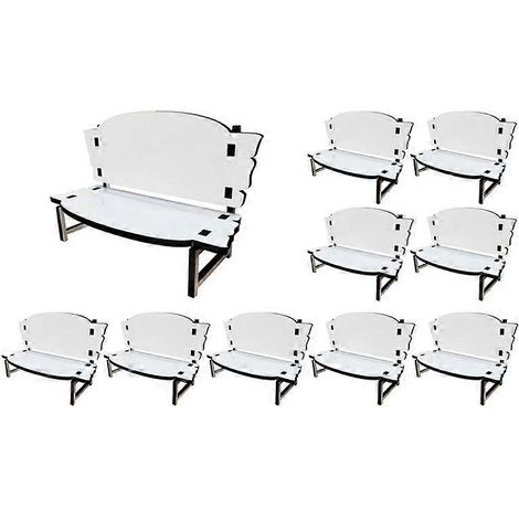 Chaise compacte en bois MDF de 7/4 pouces, bon marché et en souvenir d'un être cher. (1/5)