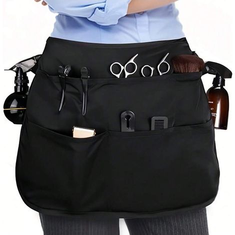 Tablier de travail de barbier, sac de rangement de taille pour coiffeur, maquilleur, outils de cheveux, produits de salon, essentiels de voyage beauté, accessoires de cheveux pour femmes (1/4)