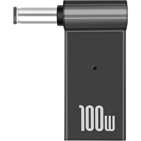 PD 100W Connecteur d'adaptateur de Chargeur d'ordinateur Portable USB Type-C Femelle vers DC Mâle Convertisseur de Prise Jack Remplacement pour Acer Samsung Lenovo (6.0x3.7mm) (1/5)